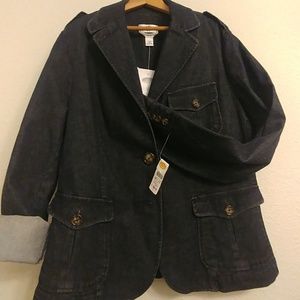 Talbots denim blazer